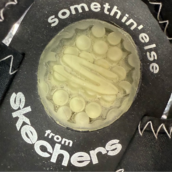 Skechers sandals somethin’else from sketchers soft Black and White Sandals - Picture 7 of 10